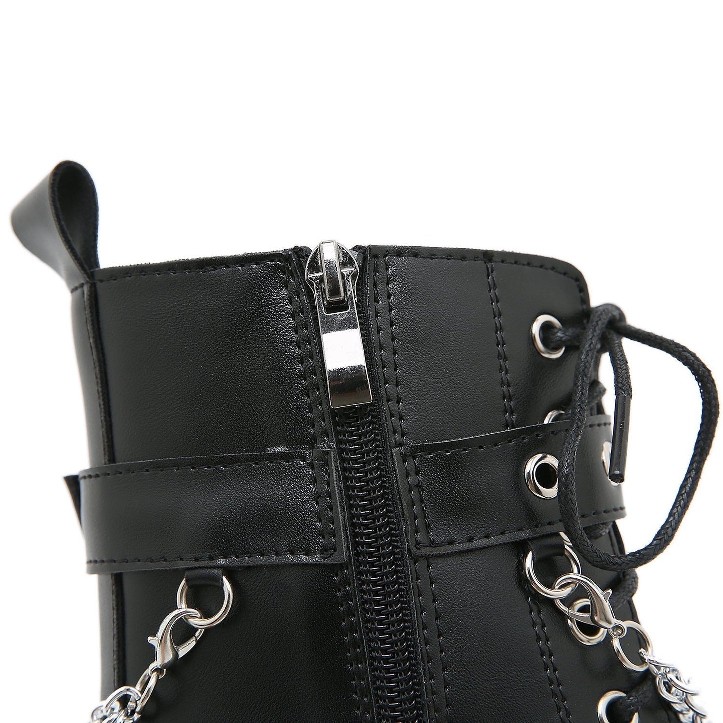 Botas de Plataforma Negras para Mujeres | Estilo Punk con Tacón Grueso