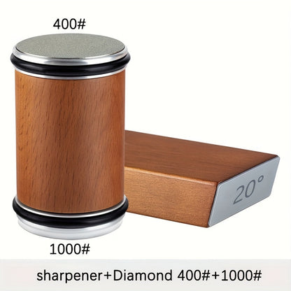 Schleifstein-Set EdgeCraft DuoSharp | Diamantsteen met Magnetische Bevestiging | 15° & 20° Slijp Hoek | Hout & Metaal