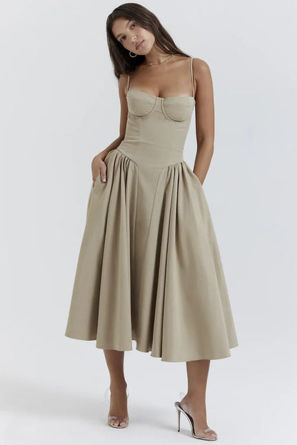 Briallen Fresh Structured Dress - Sleek, Modern Silhouette