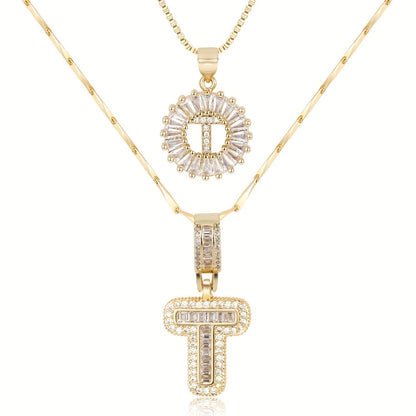GemLetter Ketting - Initiaal Hanger met Luxe Glans