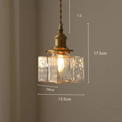 Oro Retro | Luxe Glazen Hanglamp – Gouden Accenten – Vintage Design