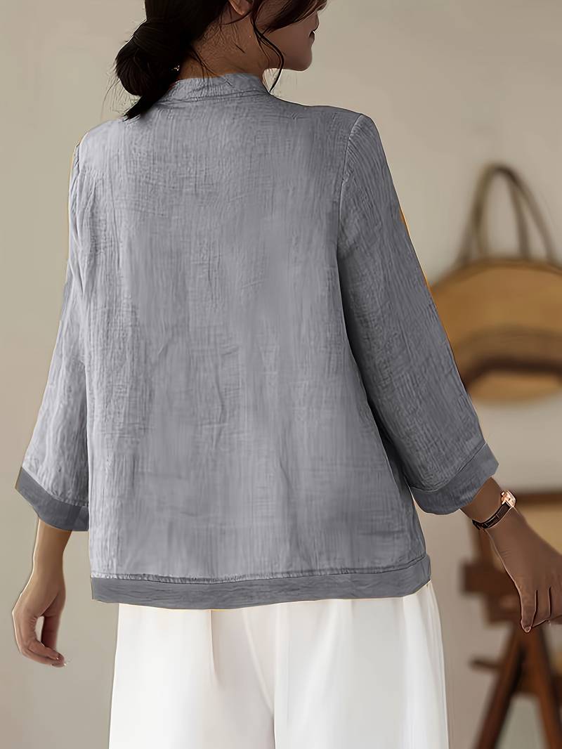 Sigal - Vintage Hemd Mit Lockerer Passform Und Patchwork Gestaltung