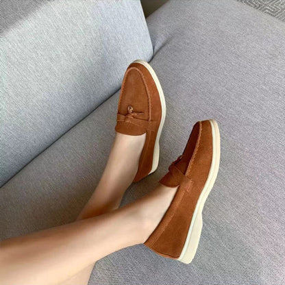 50% RABATT | Schicke Damen-Ledermokassins mit Schnallendetail