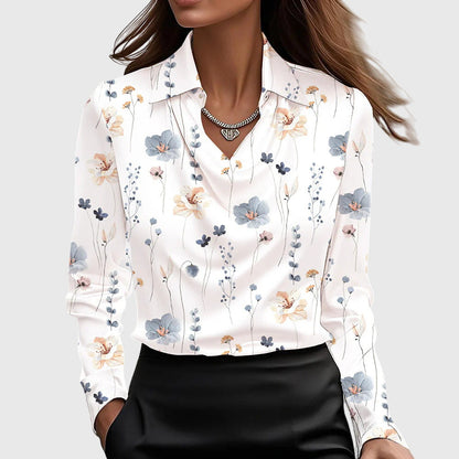 Duval Paris™ | Blouse fluide brillante