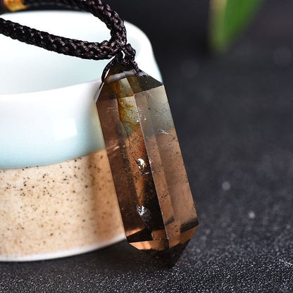 Amethyst Pendant Necklace – Natural Crystal Design with Elegant Adjustable Chain
