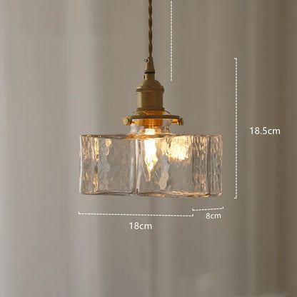 Oro Retro | Luxe Glazen Hanglamp – Gouden Accenten – Vintage Design