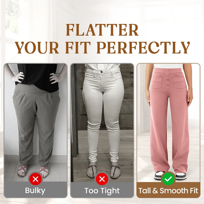 Brivana | Hoge taille stretchbroek voor dames – Slim fit pull-on broek voor comfort de hele dag door