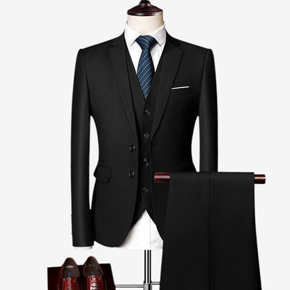 Adam - 3 piece set with blazer, vest and high waist pant