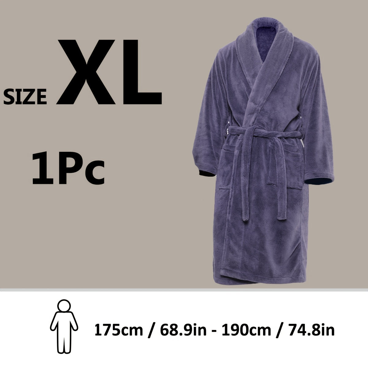 Luxe Unisex Coral Fleece Badjas – Ultra Zacht en Warm voor Jouw Comfort