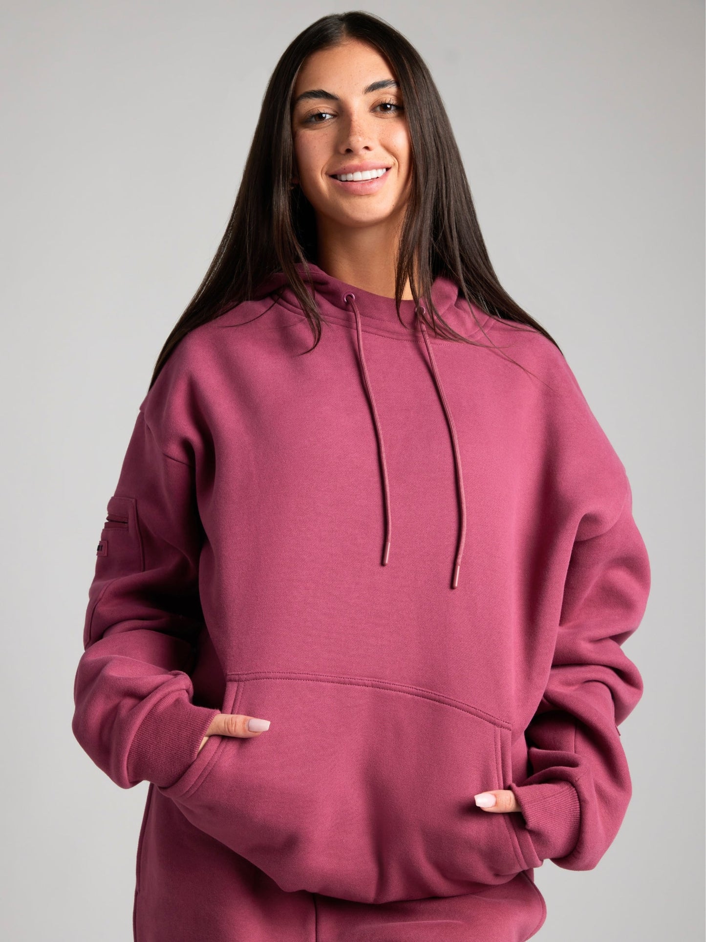 Cozy travel hoodie with airplane mode graphic