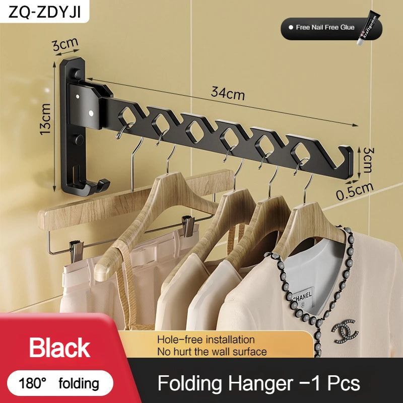 Klappbarer Wandtrockner mit 180° Schwenkfunktion