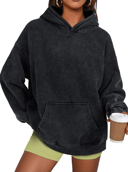 Übergroßer Pullover mit Acid-Wash-Effekt