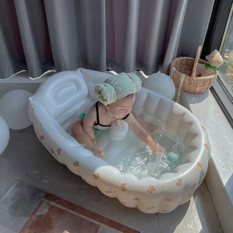 BabyBath Pro - Draagbaar - Opblaasbaar - Ultiem Badplezier-Baby bath-De Bazelaar