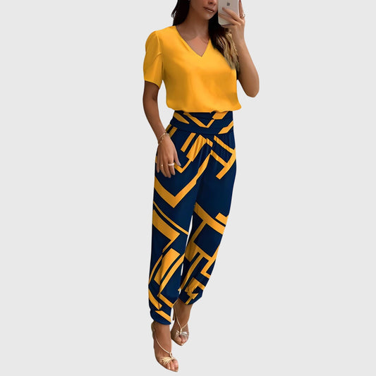 Jennifer™ | Stilvolles Blusen- und Hosenset