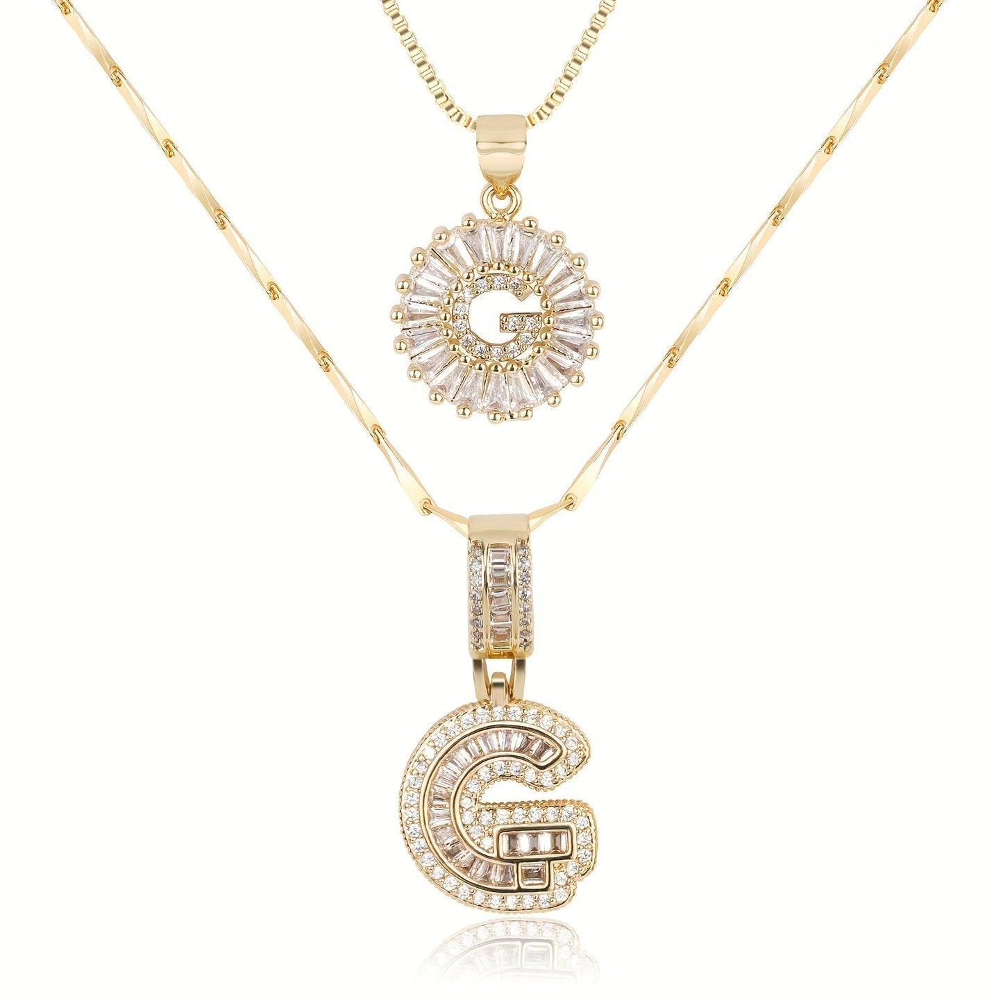 GemLetter Ketting - Initiaal Hanger met Luxe Glans