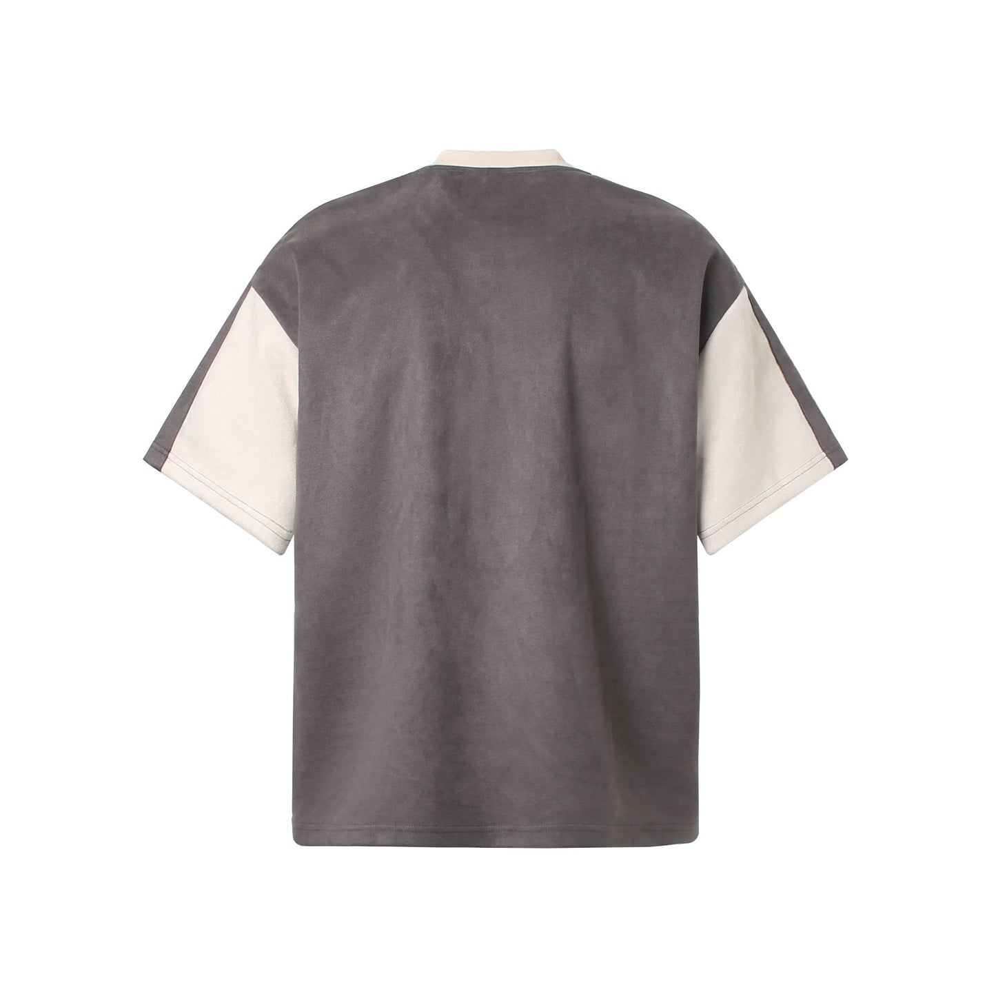Color Blocking Retro Style Graphic T-Shirt