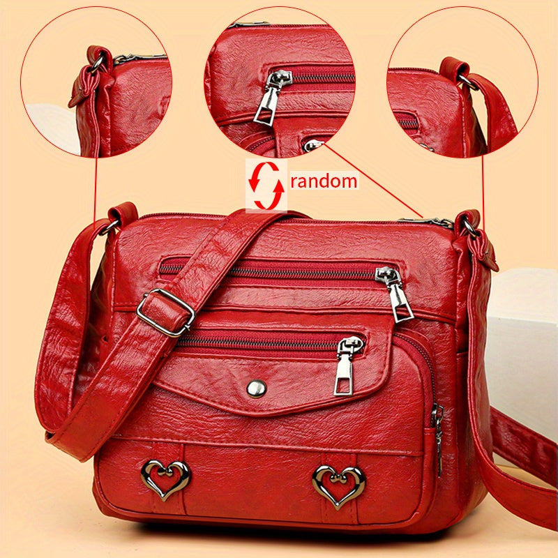 Scout - Multi-Pocket Leather Crossbody Bag
