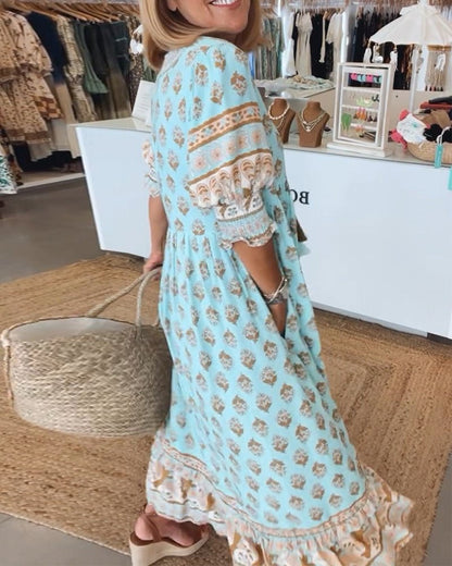 Boho Midi Tassel Dress