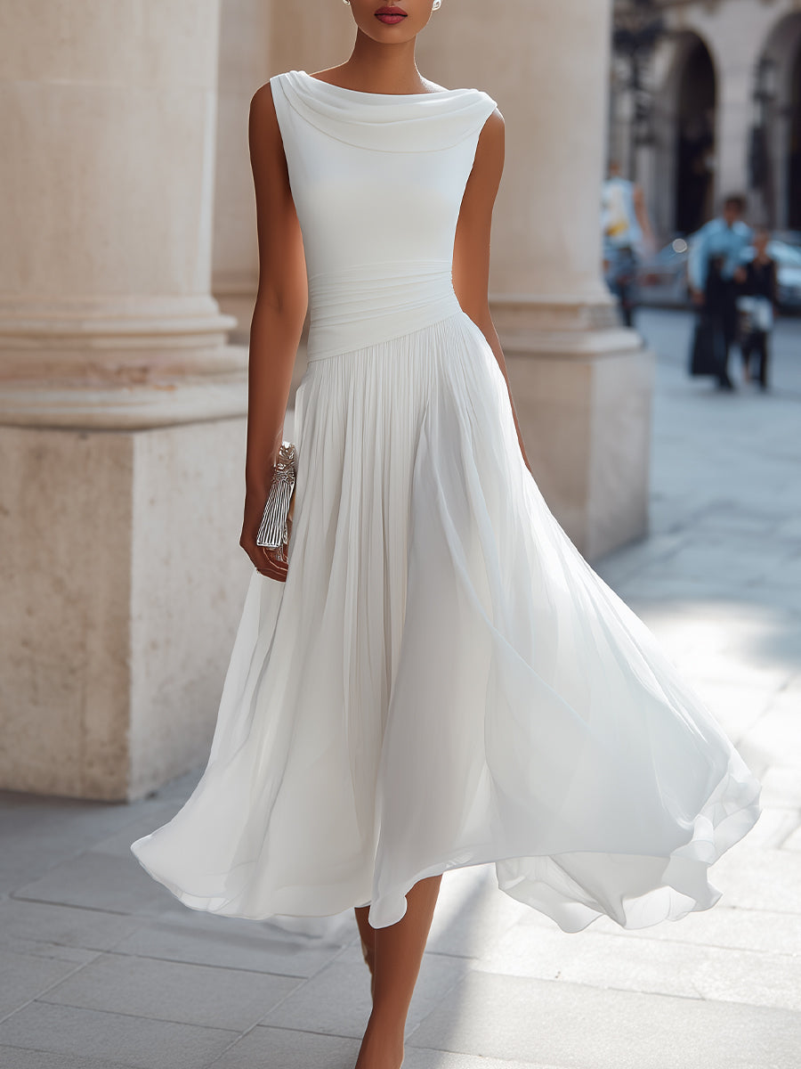 Damen Elegantes Hochzeitskleid | Midi