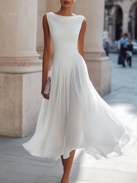 Damen Elegantes Hochzeitskleid | Midi