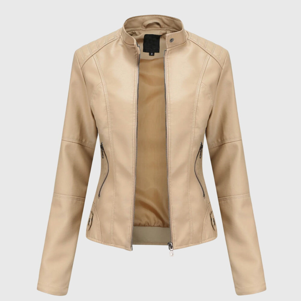 Giorgina™ - Giacca in Pelle Elegante per Donne