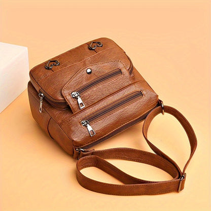 Scout - Multi-Pocket Leather Crossbody Bag