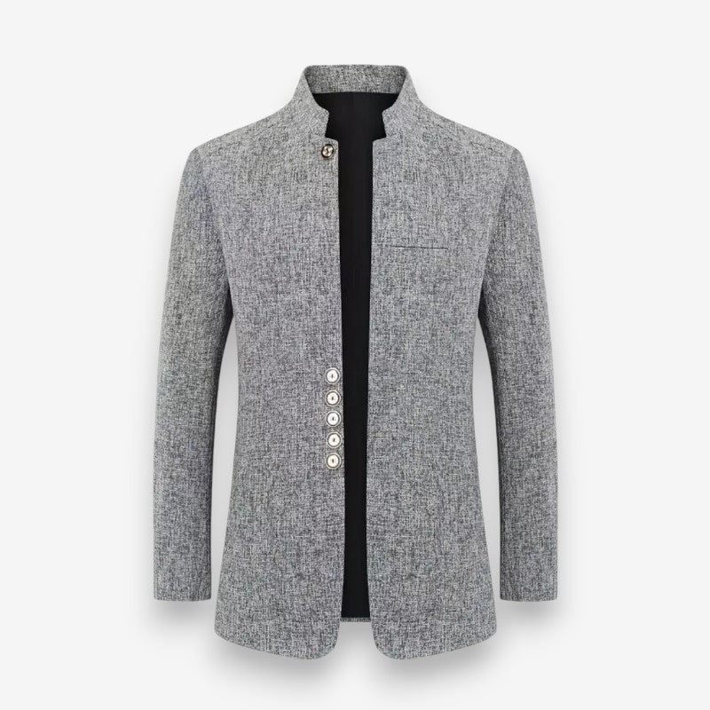 Ethan – Men's Long Sleeve Jacket with Button Detail | Structured and Polished for Any Occasion