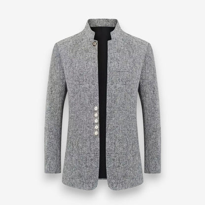 Ethan – Men's Long Sleeve Jacket with Button Detail | Structured and Polished for Any Occasion