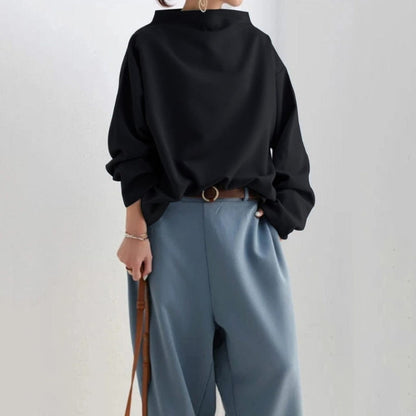 Celeste - Long sleeve oversized sweater with turtleneck