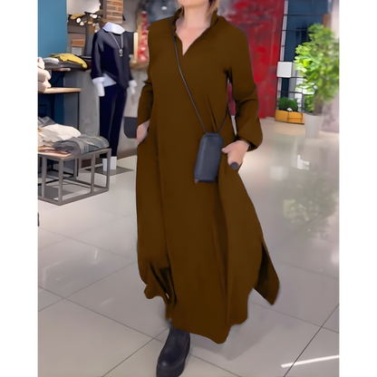 Elara Flow™ Side-Slit Maxi Dres