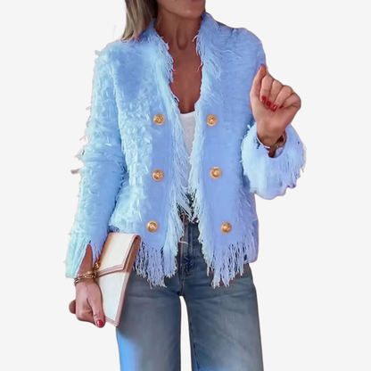 Collins - Long sleeve jacket with button closure