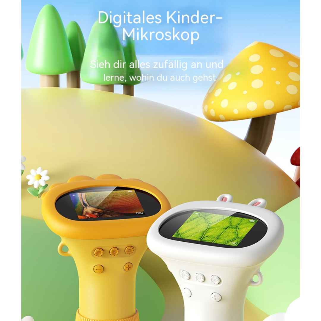 Kinder Mikroskop Digital | Lernspielzeug mit Bildschirm