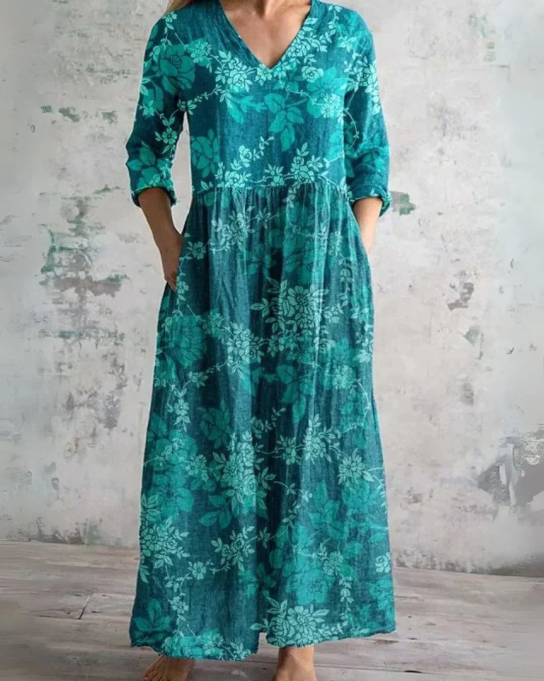 Clara™ | Komfort Floral Maxi Kleid