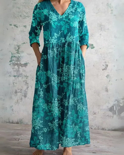 Clara™ | Komfort Floral Maxi Kleid