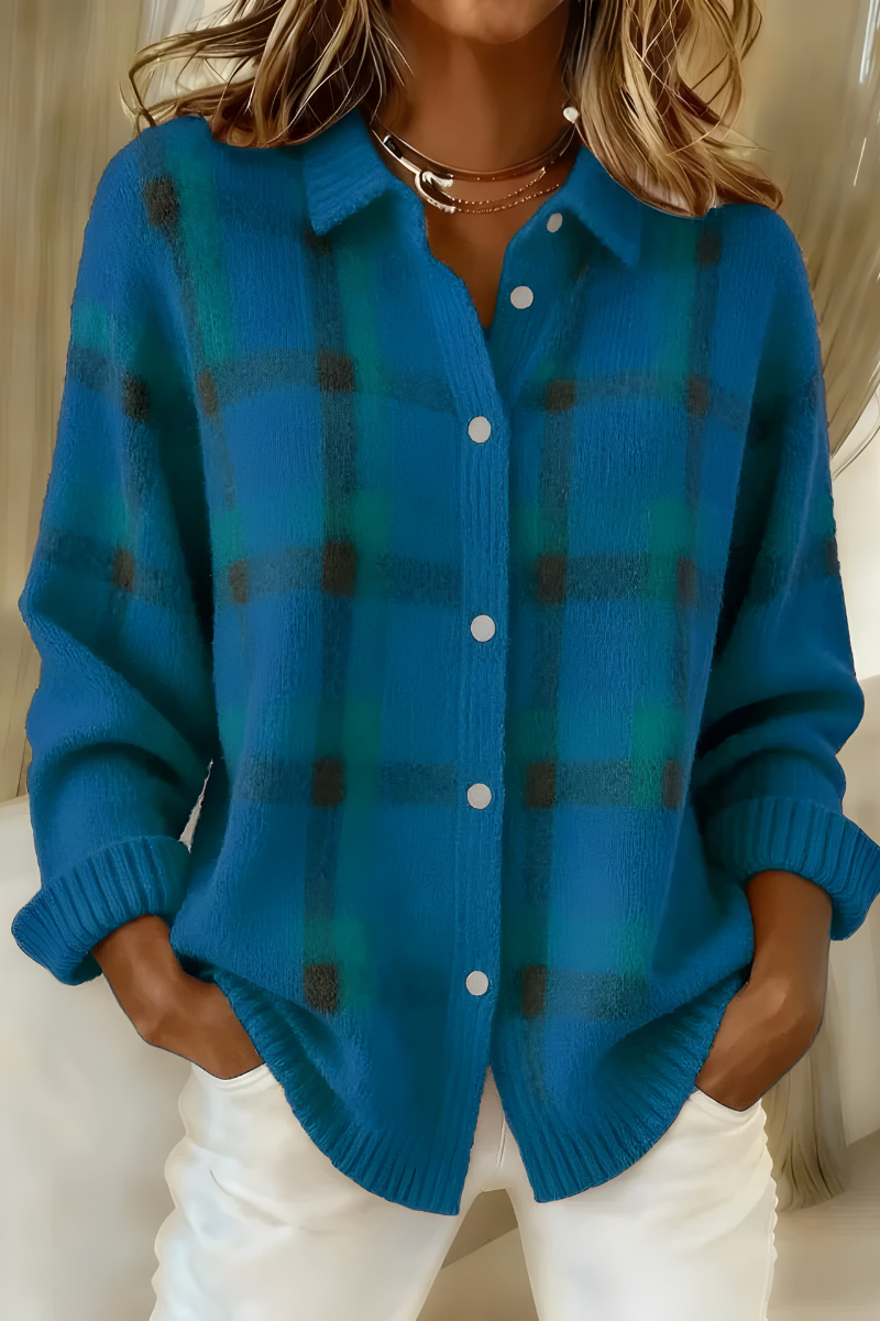 Aiza - Soft Check Cardigan