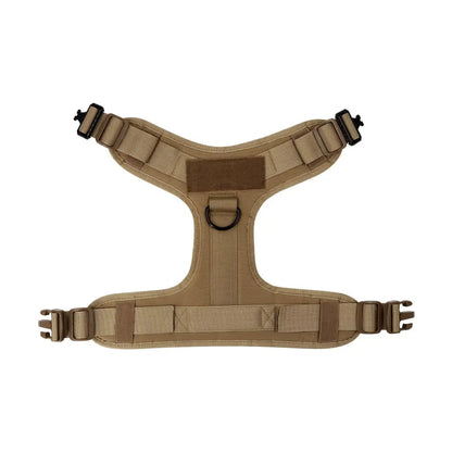 Tactical Dog Harness Heavy Duty Handle 1050D Nylon MOLLE No-Pull Adjustable Large Breeds Training Outdoor Walking Harness Metal D-Ring | Koossa