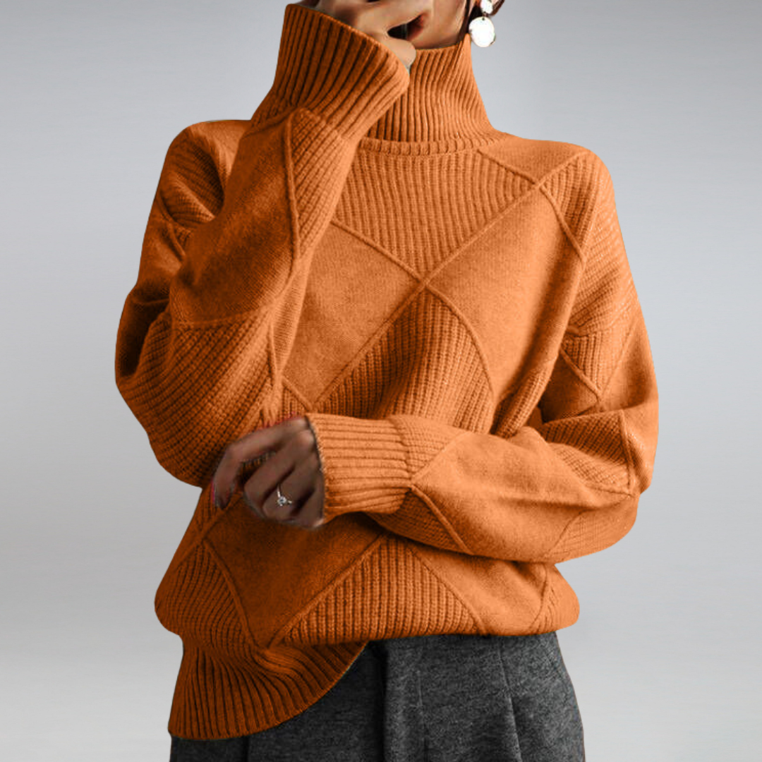 Weicher Damen Rollkragenpullover – Bequem, Warm & Elegant