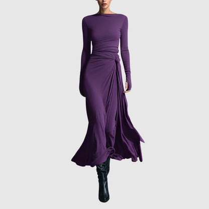 Zoé - Robe maxi élégante drapée