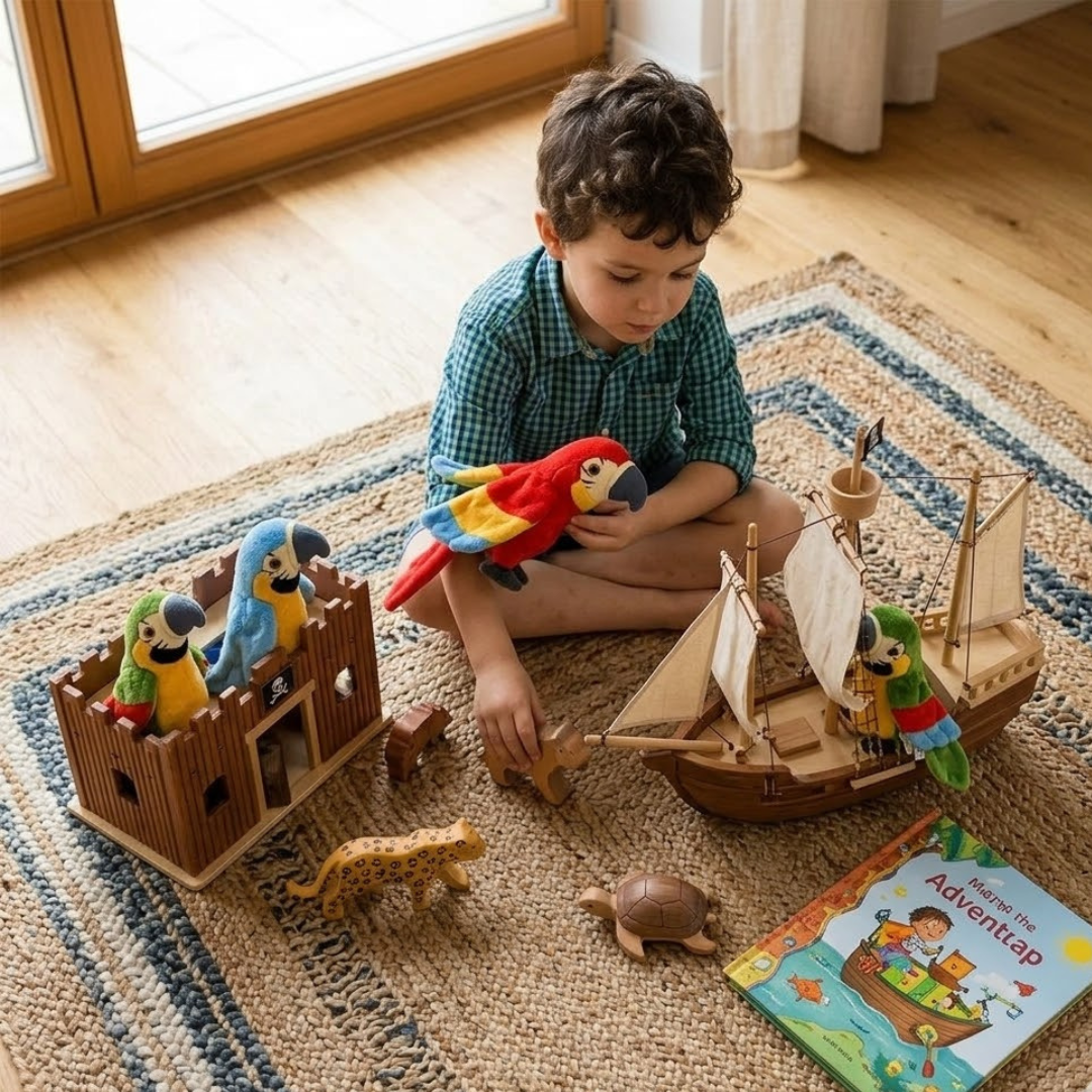 Sprechender Papagei Kinder | Interaktives Plüsch Tier