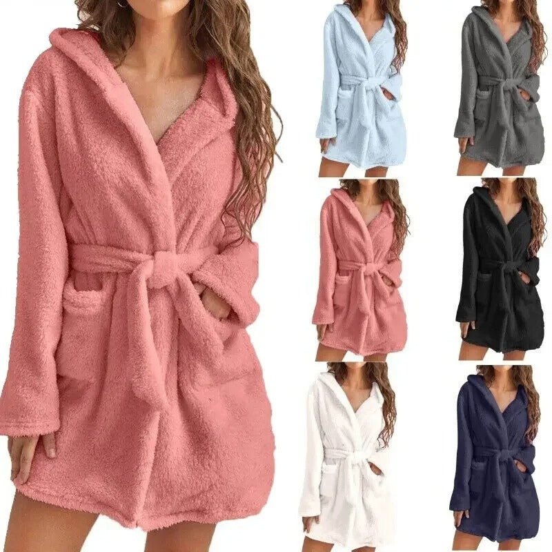 Peignoir femme Grace polaire manches longues