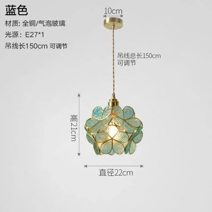 Virelian - Nordic Glas Hanglamp Met Koper