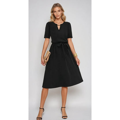 Robe midi Tessa col V tendance
