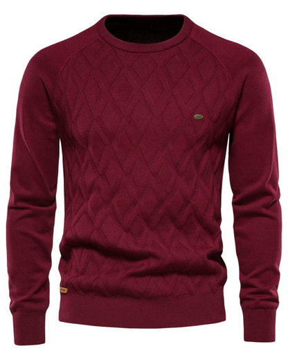 Herresweater med Ternet Design V2