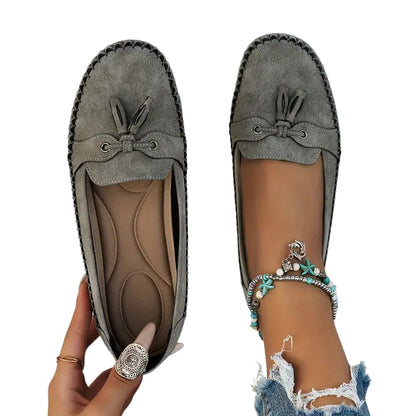 Mocassins femme en suède