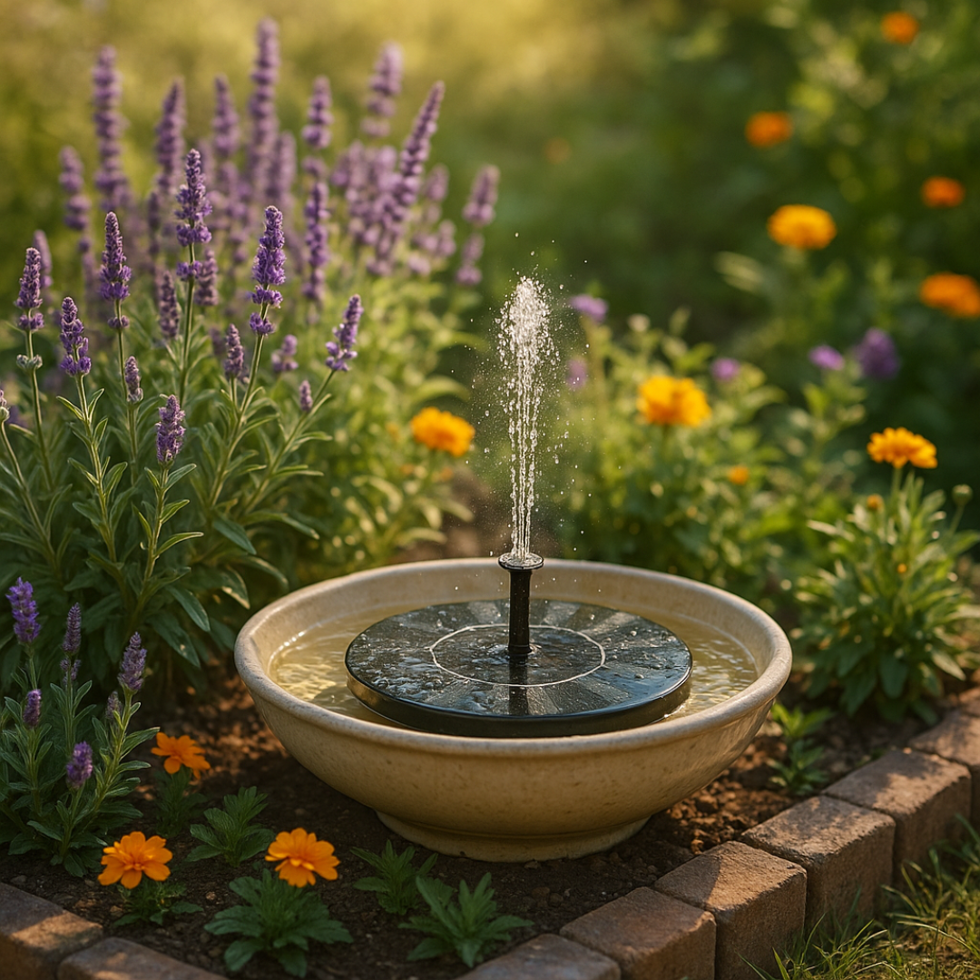Solar Gartenbrunnen | Mehr Atmosphäre in deinem Garten Ohne Kabel oder Aufwand