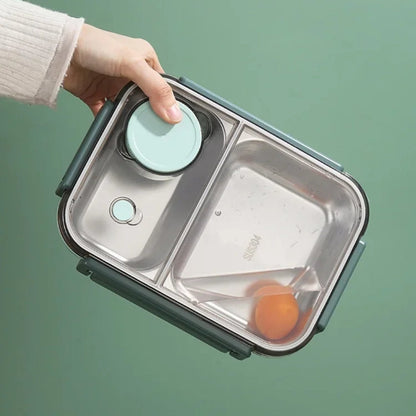 LunchMate - Compacte geïsoleerde voedselcontainer met lekvrij deksel en draagbare vorm