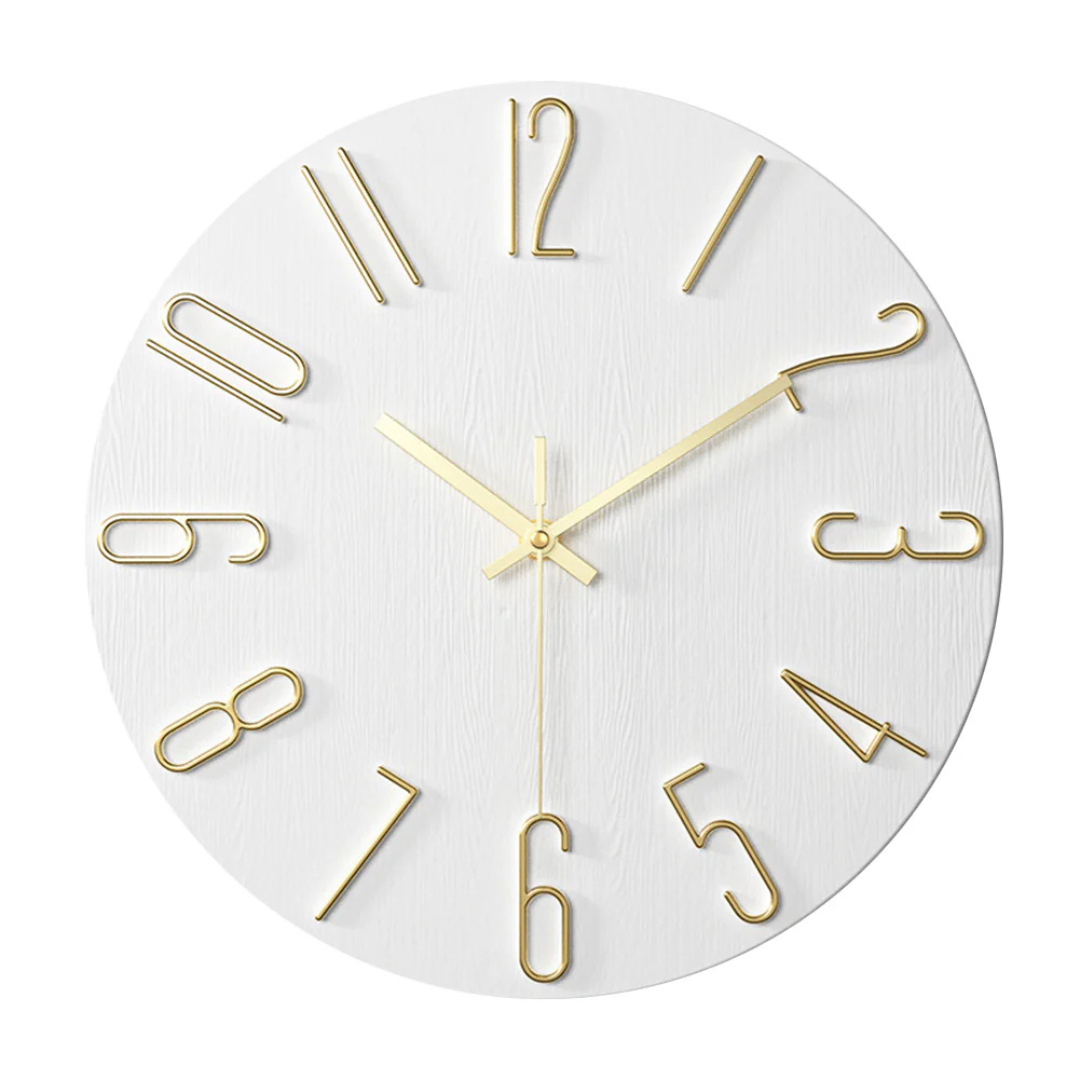 Wandklok Modern Stil Quartz 30cm Kunststof Woonkamer Minimalistisch | Restfield