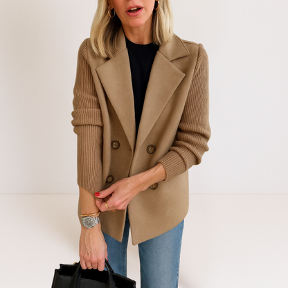 Celeste™ Knit Sleeve Blazer | Effortless Elegance & Everyday Sophistication