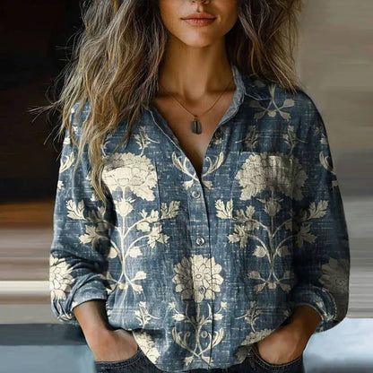 Bohemian Pattern Vintage Blouse