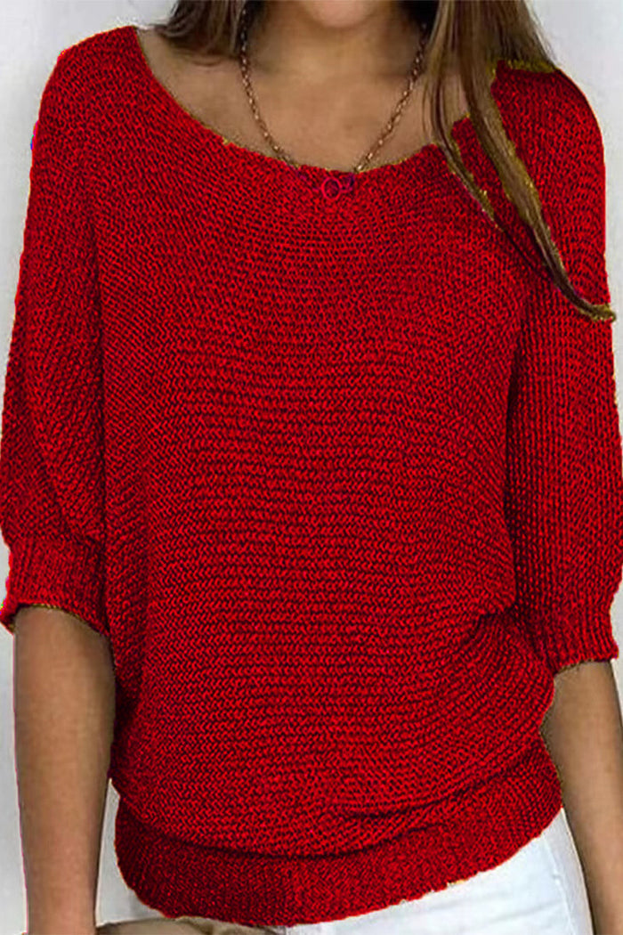 Sweter damski z nietoperzowymi rękawami i luźnym krojem – Mira